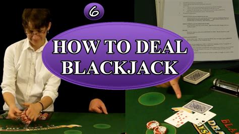 dealing blackjack